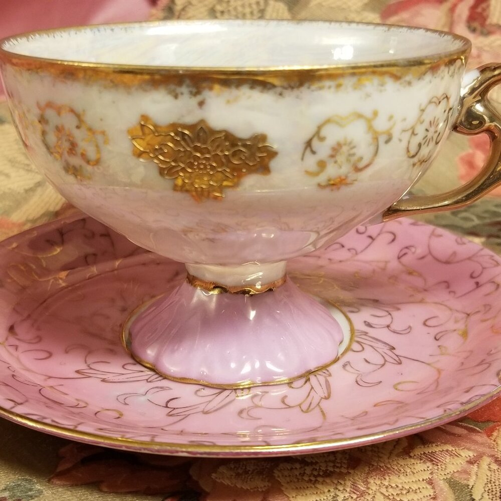 VINTAGE UCAGCO CERAMICS TEACUP & SAUCER, JAPAN